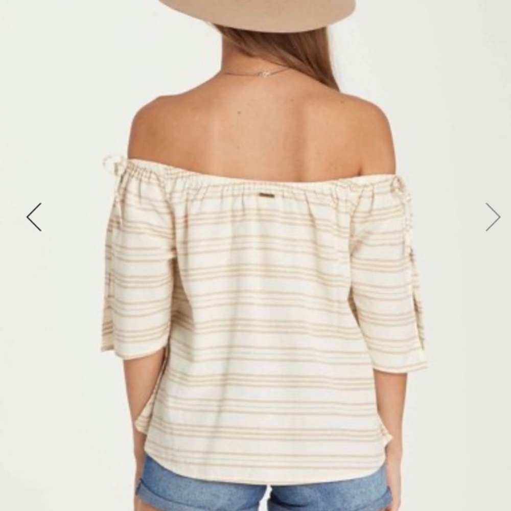 NWT Billabong  Match Off Shoulder Top MSRP $45 P2P 16 - Picture 2 of 3